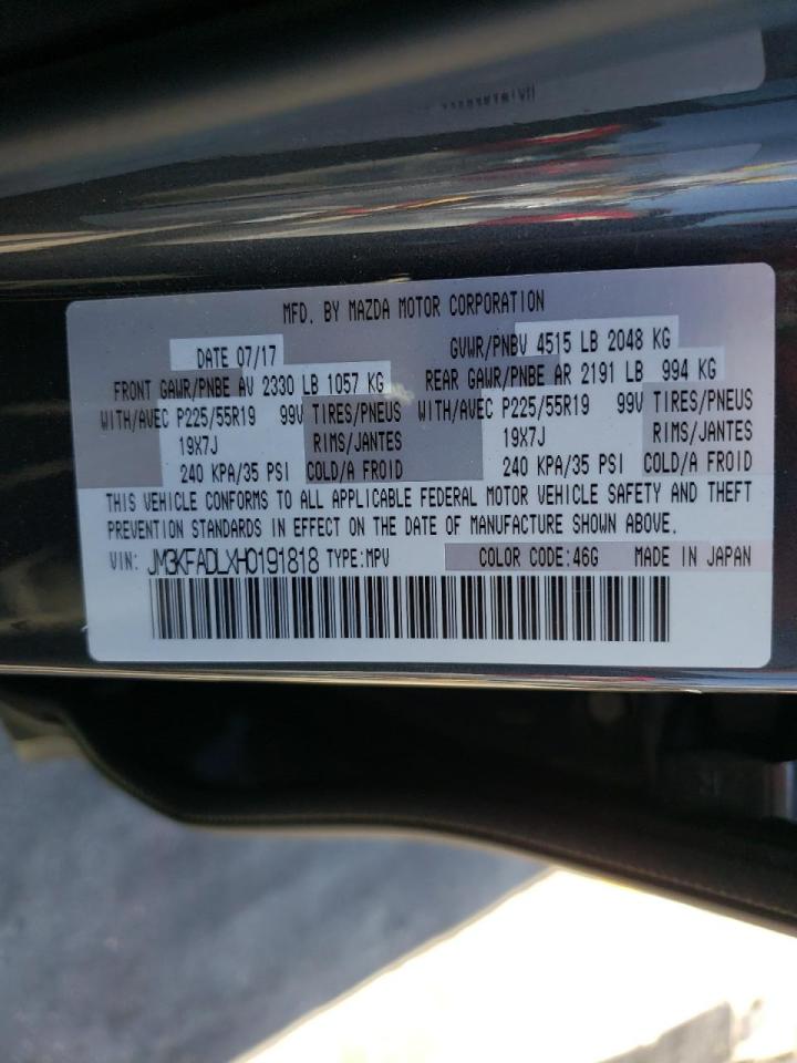 Photo 10 from auction – 2017 MAZDA CX-5 GRAND with VIN JM3KFADLXH0191818