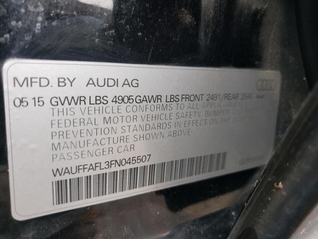 Photo 10 from auction – 2015 AUDI A4 PREMIUM with VIN WAUFFAFL3FN045507