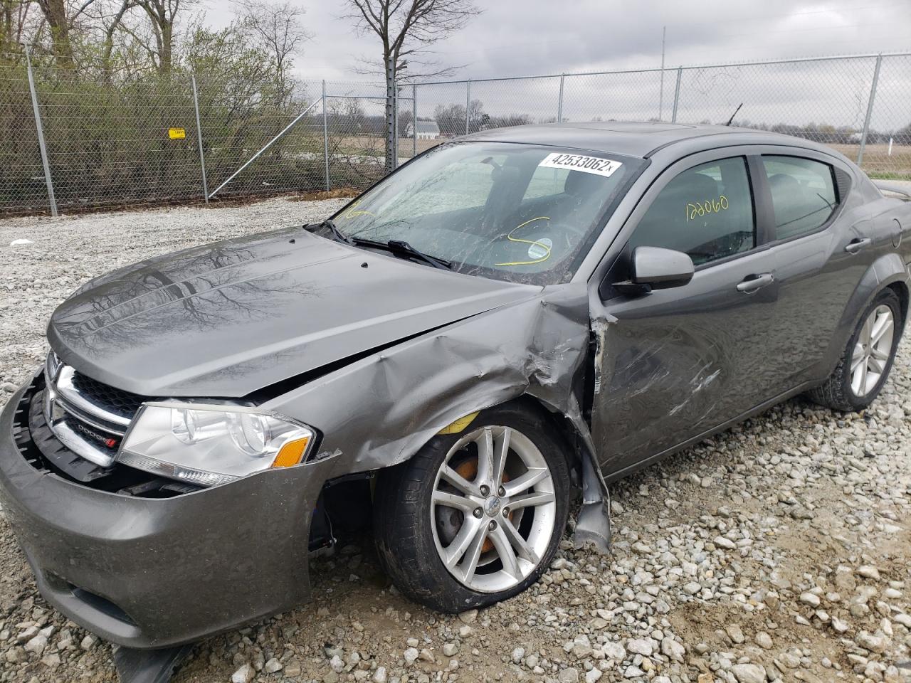Photo 9 from auction – 2012 DODGE AVENGER SX with VIN 1C3CDZEG2CN253196