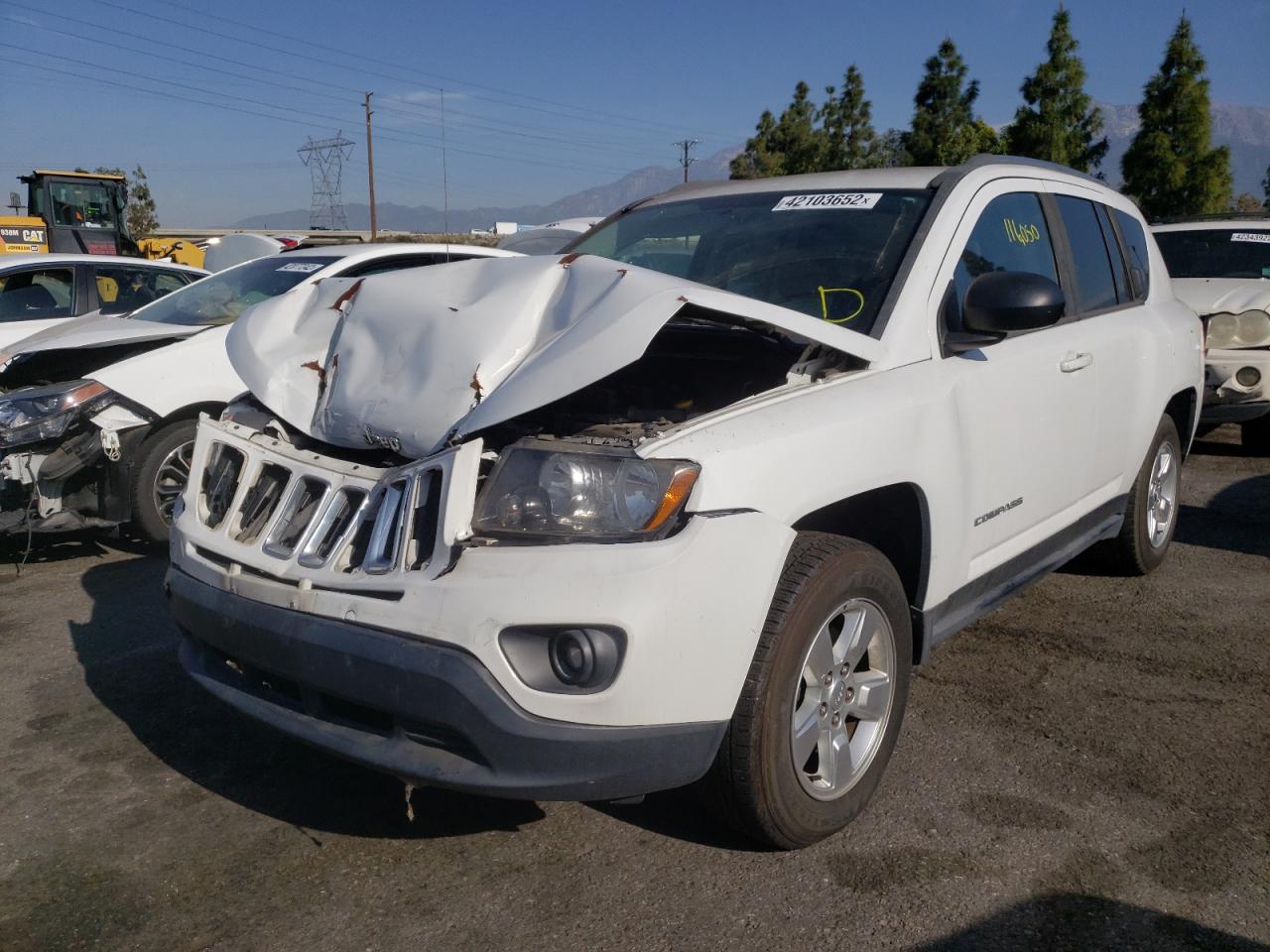 Photo 2 from auction – 2014 JEEP COMPASS SP with VIN 1C4NJCBA0ED746278