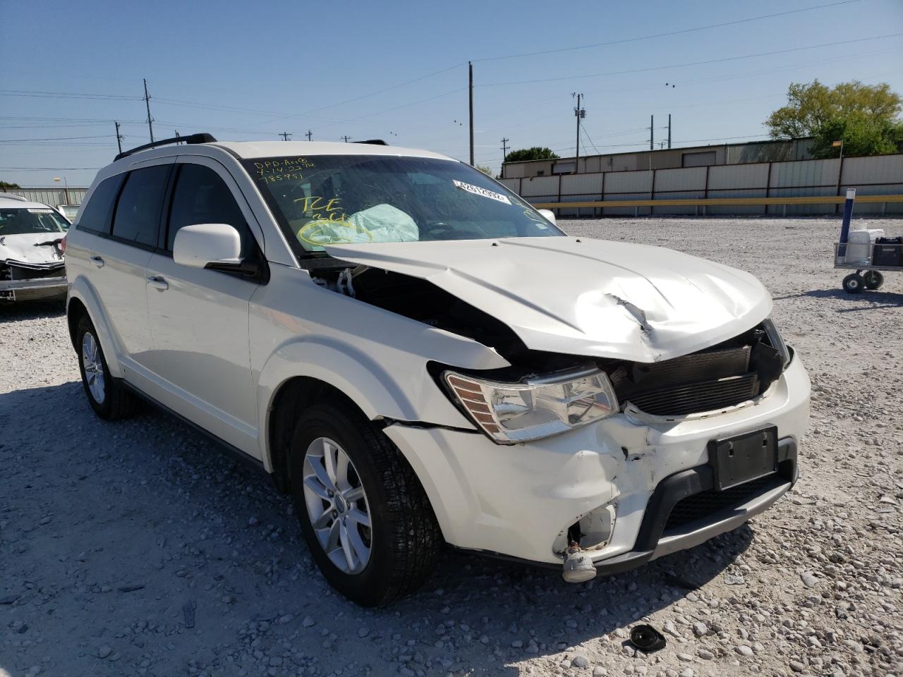 DODGE JOURNEY SX 2013 with VIN 3C4PDCBG8DT653182 - Photo from auction
