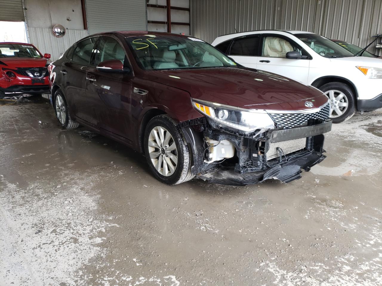 KIA OPTIMA EX 2016 with VIN 5XXGU4L38GG101618 - Photo from auction