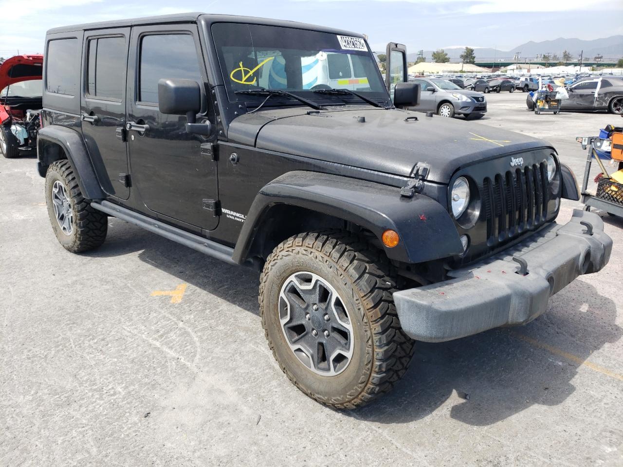JEEP WRANGLER U 2015 with VIN 1C4BJWFG0FL567393 - Photo from auction
