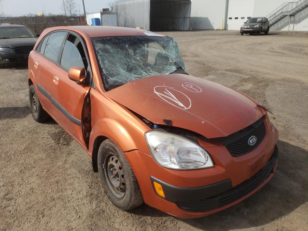KIA RIO 5 SX 2008 with VIN KNADE163886383055 - Photo from auction