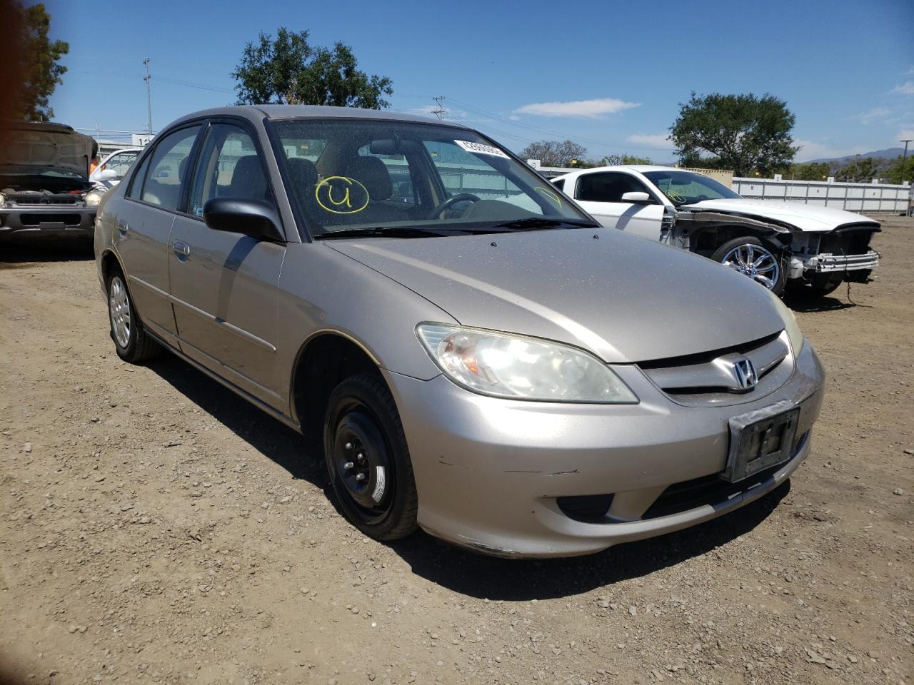 HONDA CIVIC LX 2004 with VIN 2HGES16564H601747 - Photo from auction