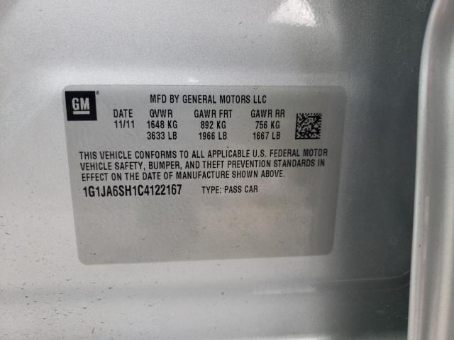 Photo 10 from auction – 2012 CHEVROLET SONIC LS with VIN 1G1JA6SH1C4122167