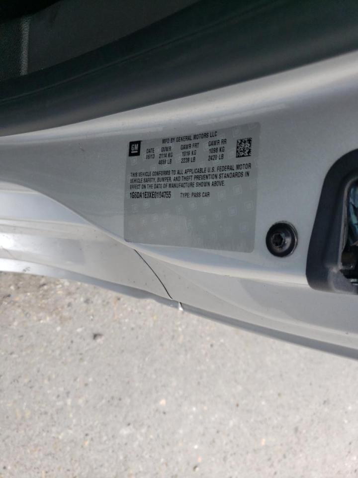 Photo 10 from auction – 2014 CADILLAC CTS with VIN 1G6DA1E3XE0104755