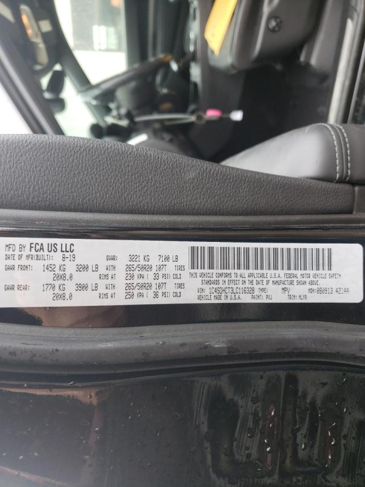 Photo 10 from auction – 2020 DODGE DURANGO R/ with VIN 1C4SDHCT3LC116328