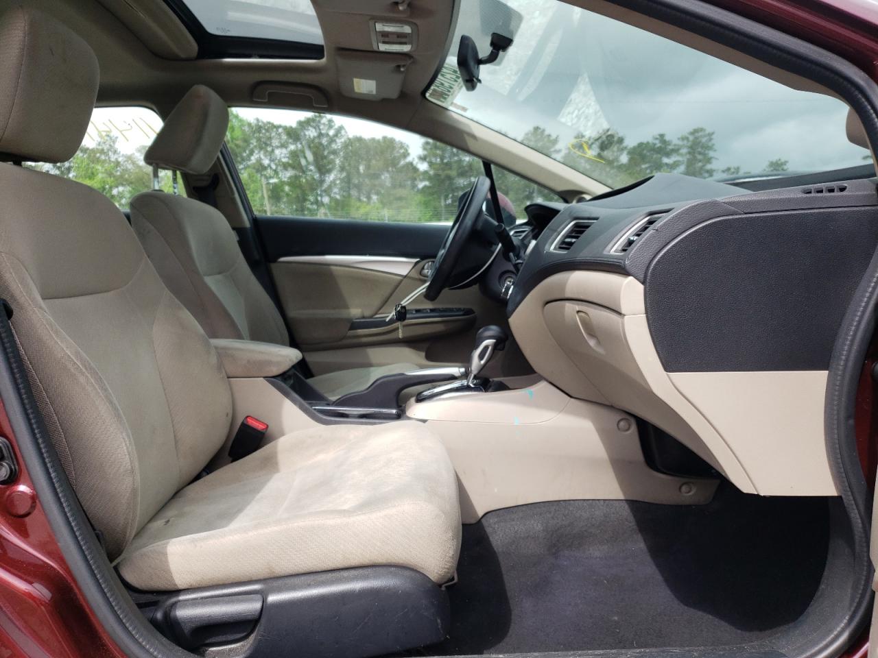 Photo 5 from auction – 2013 HONDA CIVIC EX with VIN 19XFB2F83DE010788