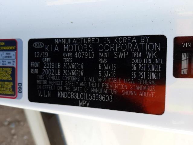 Photo 10 from auction – 2020 KIA NIRO LX with VIN KNDCB3LC1L5369603