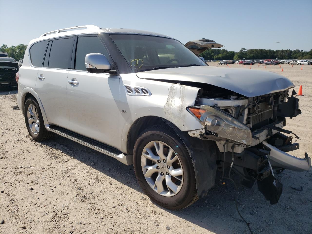 INFINITI QX80 2014 with VIN JN8AZ2NF2E9555848 - Photo from auction