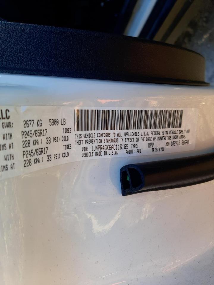 Photo 10 from auction – 2010 JEEP GRAND CHER with VIN 1J4PR4GK6AC116185