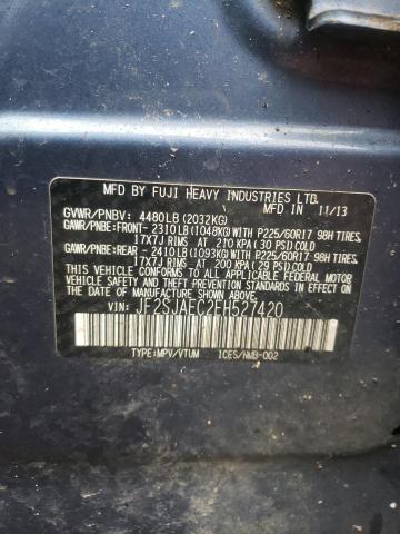 Photo 10 from auction – 2014 SUBARU FORESTER 2 with VIN JF2SJAEC2EH527420