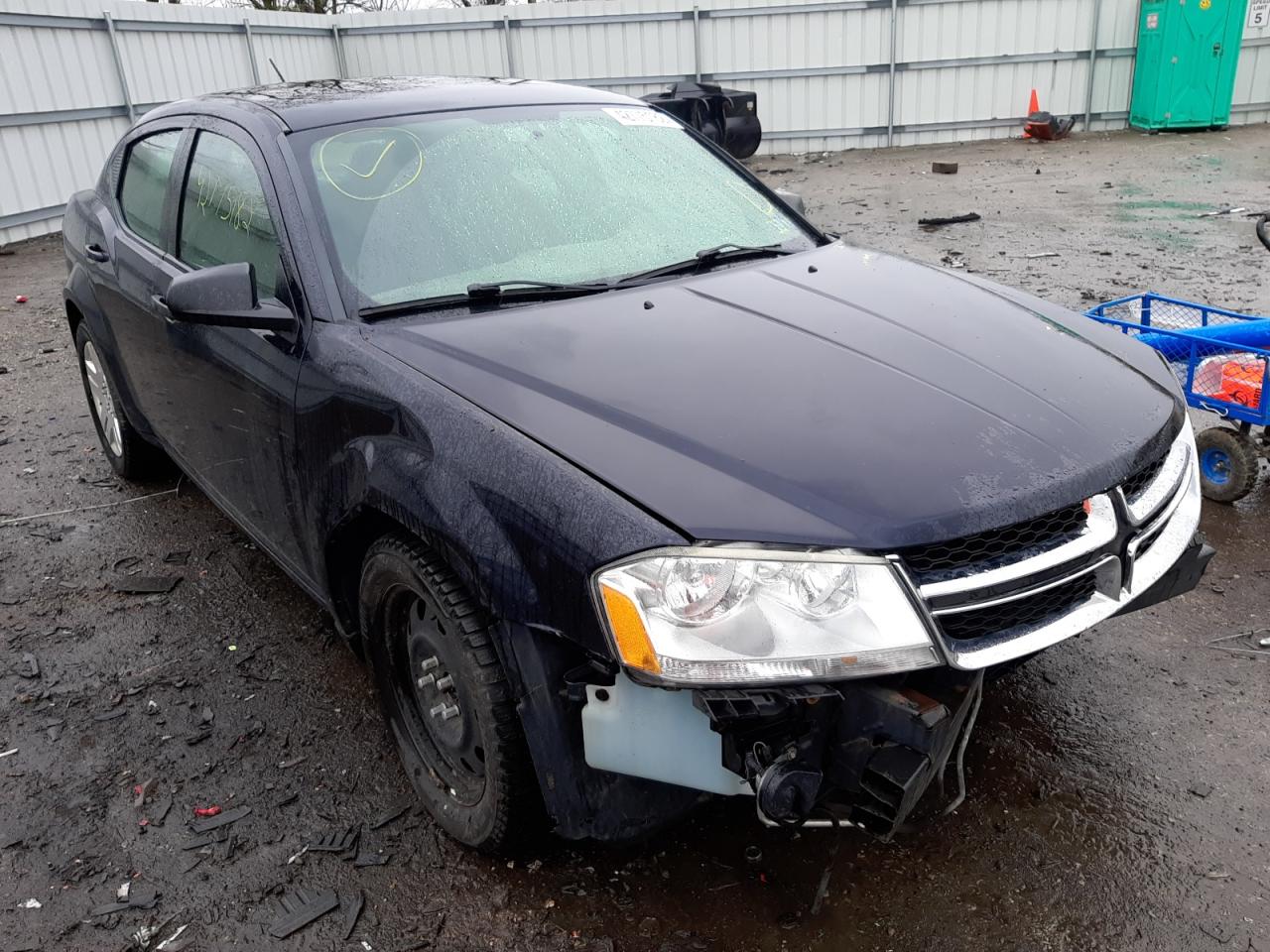 DODGE AVENGER SE 2012 с VIN 1C3CDZAB8CN197050 - Фото с аукциона