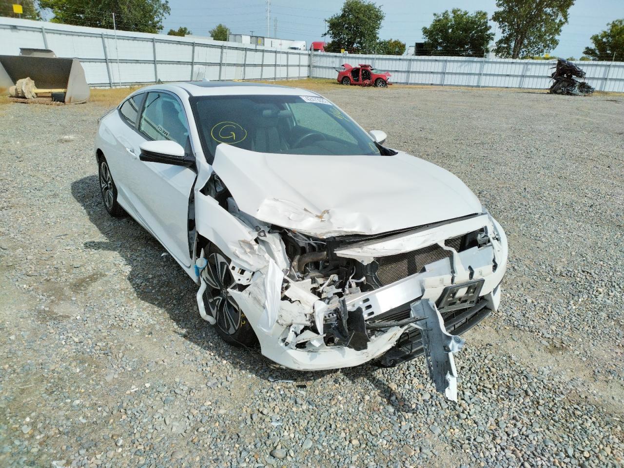 HONDA CIVIC EX 2018 with VIN 2HGFC3B3XJH351183 - Photo from auction