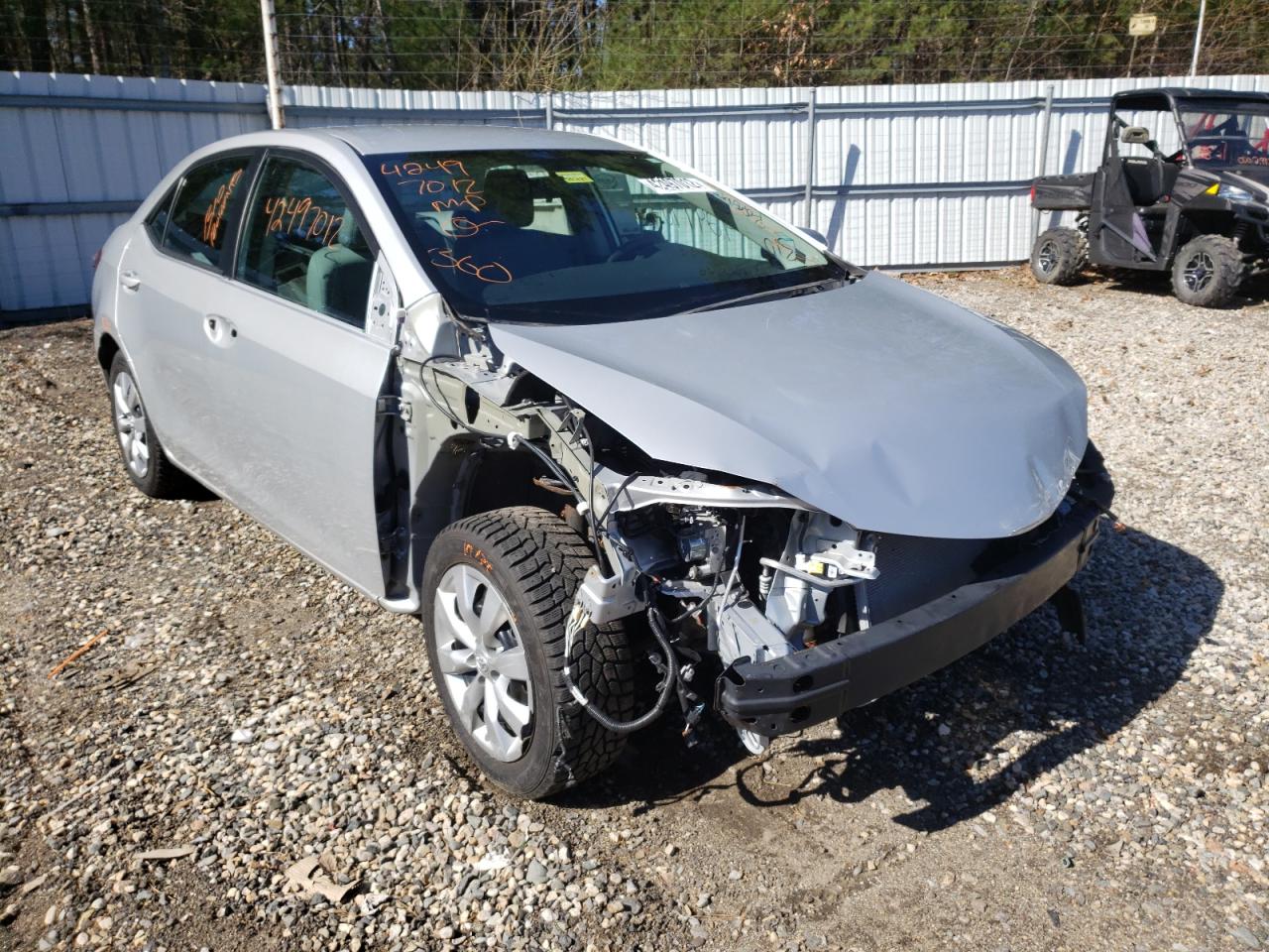 TOYOTA COROLLA L 2016 with VIN 2T1BURHE2GC596844 - Photo from auction