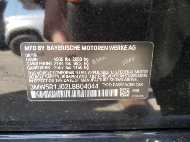 Photo 10 from auction – 2020 BMW 330I with VIN 3MW5R1J02L8B04044