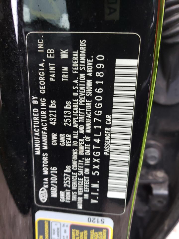 Photo 10 from auction – 2016 KIA OPTIMA LX with VIN 5XXGT4L17GG061890