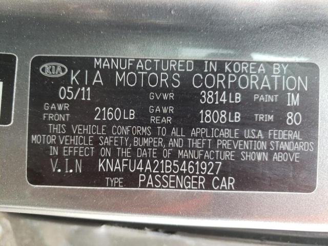 Photo 10 from auction – 2011 KIA FORTE EX with VIN KNAFU4A21B5461927