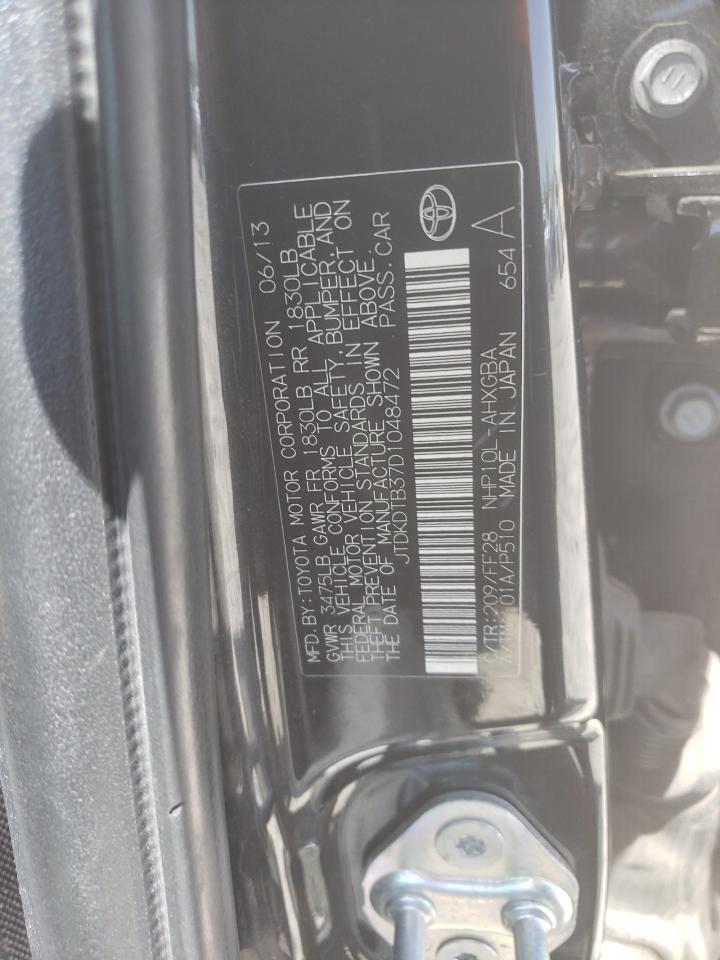 Photo 10 from auction – 2013 TOYOTA PRIUS C with VIN JTDKDTB37D1048472