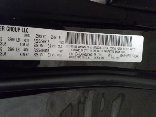 Photo 10 from auction – 2011 DODGE DURANGO CR with VIN 1D4RE4GG1BC692146