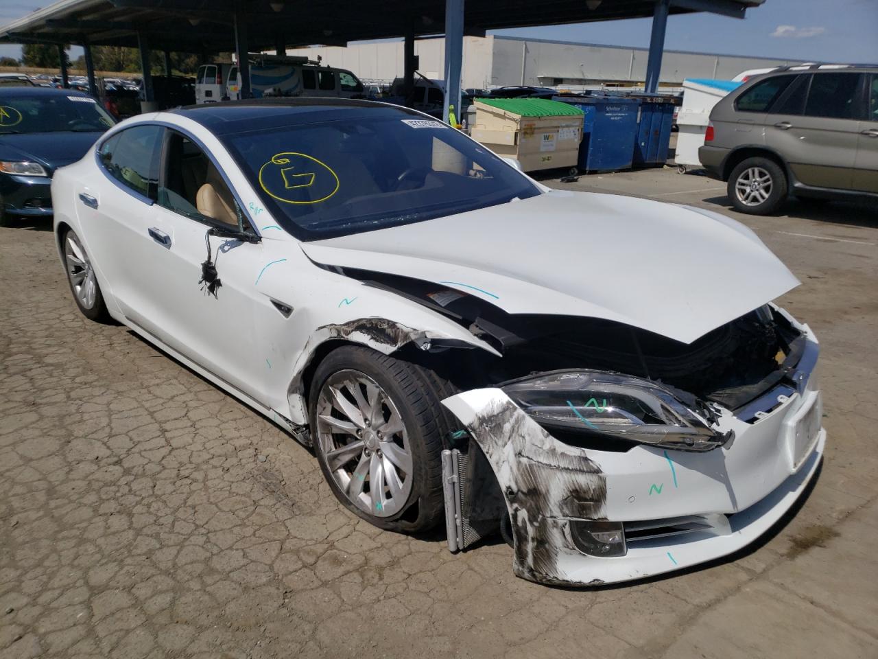 TESLA MODEL S 2016 with VIN 5YJSA1E28GF162492 - Photo from auction