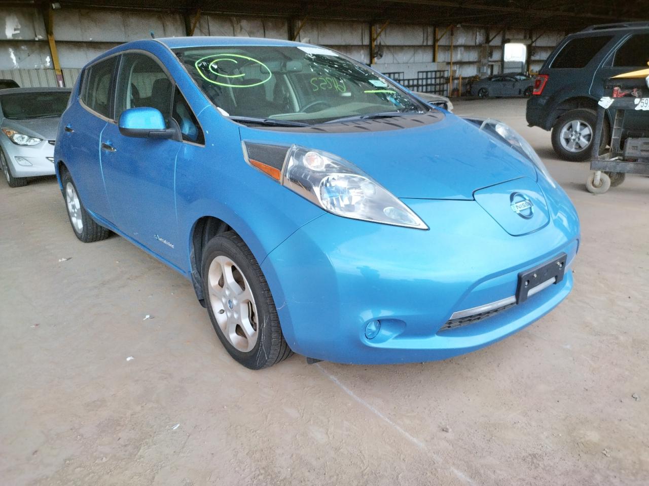 NISSAN LEAF S 2013 with VIN 1N4AZ0CP7DC423140 - Photo from auction