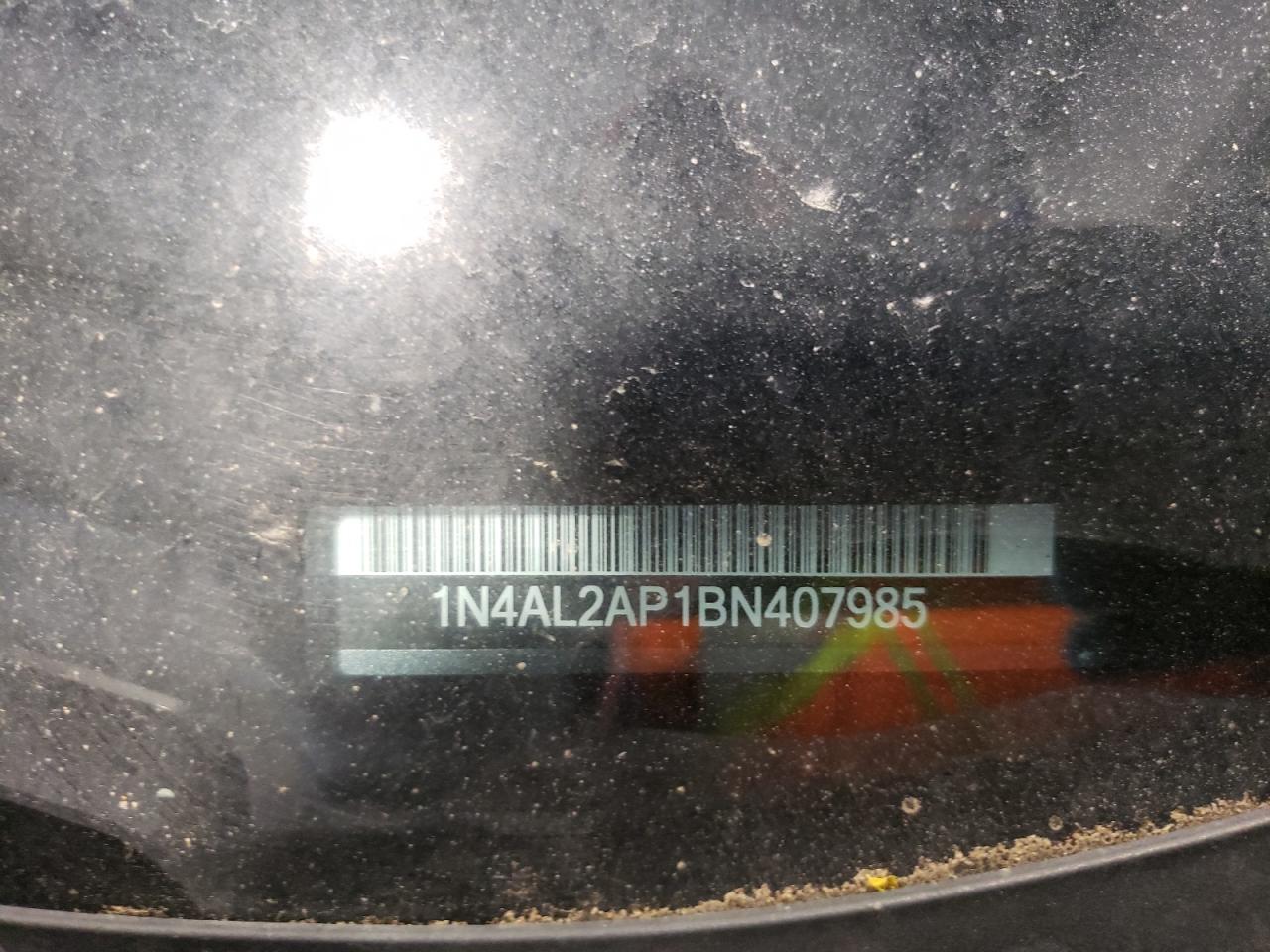 Photo 10 from auction – 2011 NISSAN ALTIMA BAS with VIN 1N4AL2AP1BN407985
