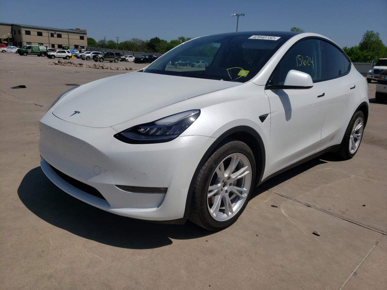 Photo 2 from auction – 2021 TESLA MODEL Y with VIN 5YJYGDEE1MF122304