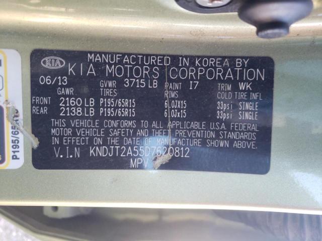 Photo 10 from auction – 2013 KIA SOUL with VIN KNDJT2A55D7620812