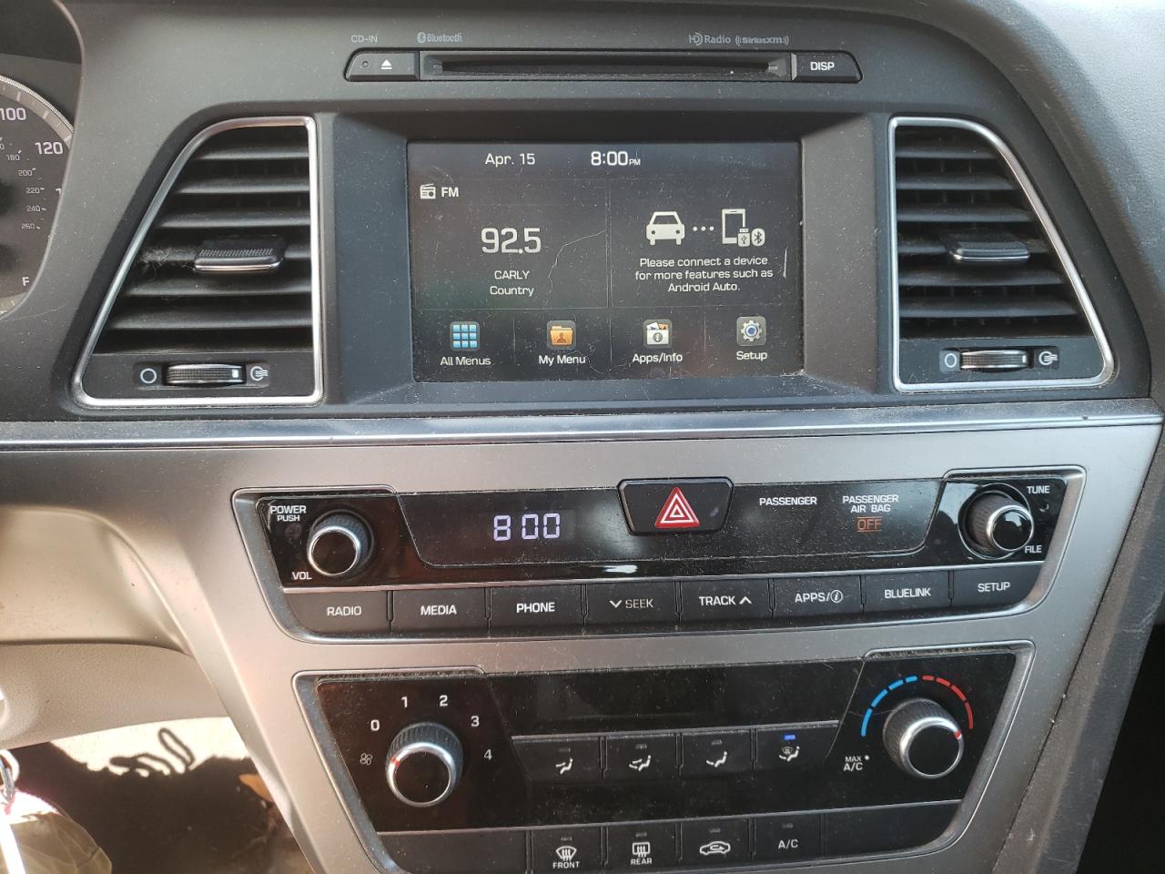 Photo 9 from auction – 2016 HYUNDAI SONATA SE with VIN 5NPE24AF2GH276820