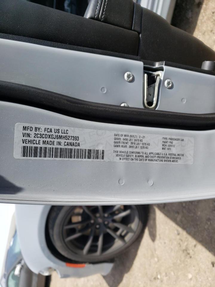 Photo 10 from auction – 2021 DODGE CHARGER SC with VIN 2C3CDXGJ6MH527393