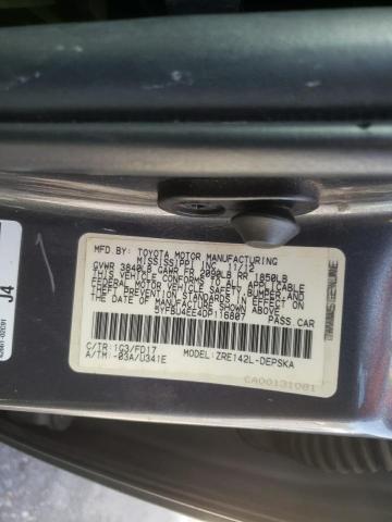 Photo 10 from auction – 2013 TOYOTA COROLLA BA with VIN 5YFBU4EE4DP116807