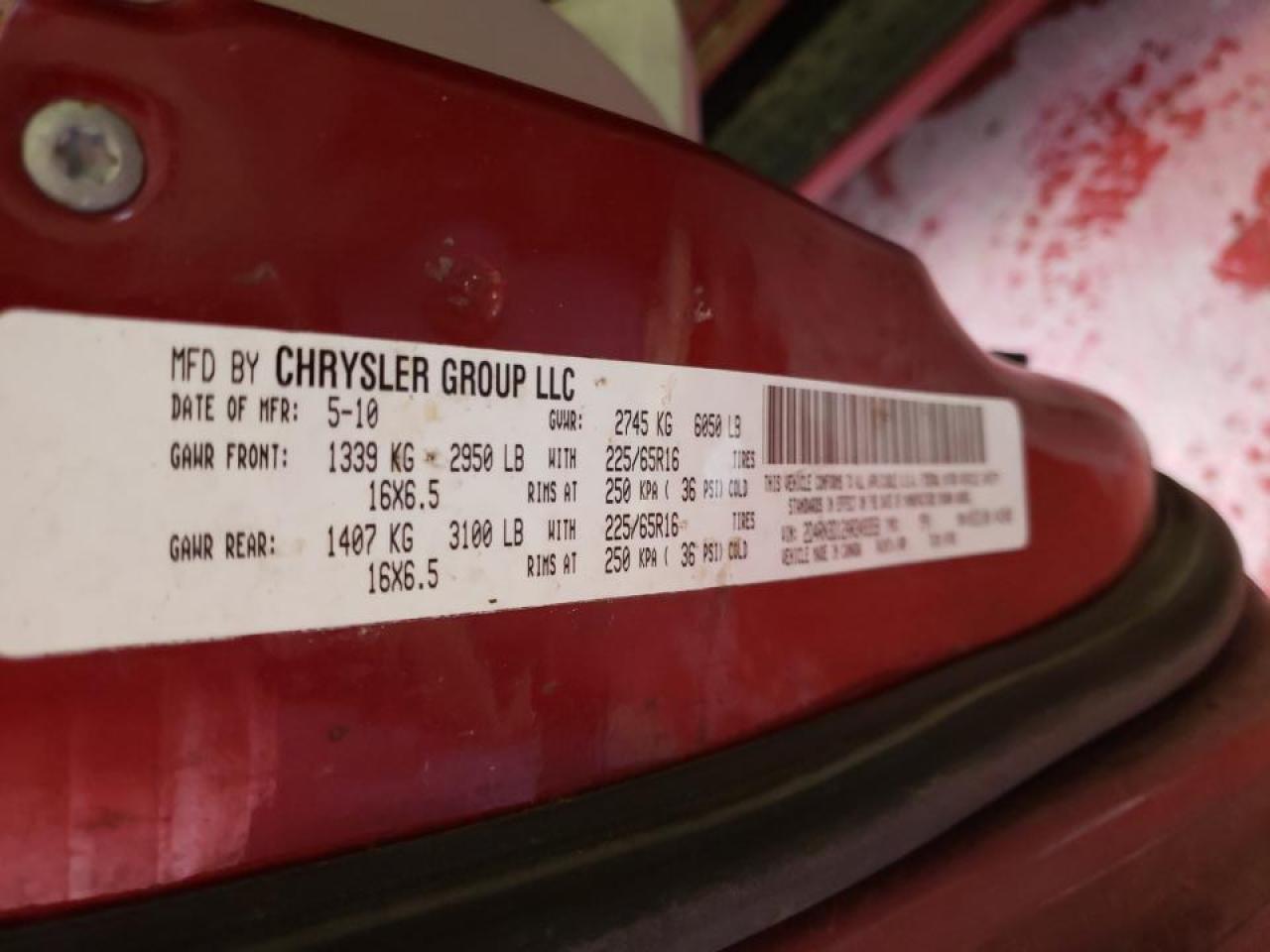 Photo 10 from auction – 2010 DODGE GRAND CARA with VIN 2D4RN3D12AR349359