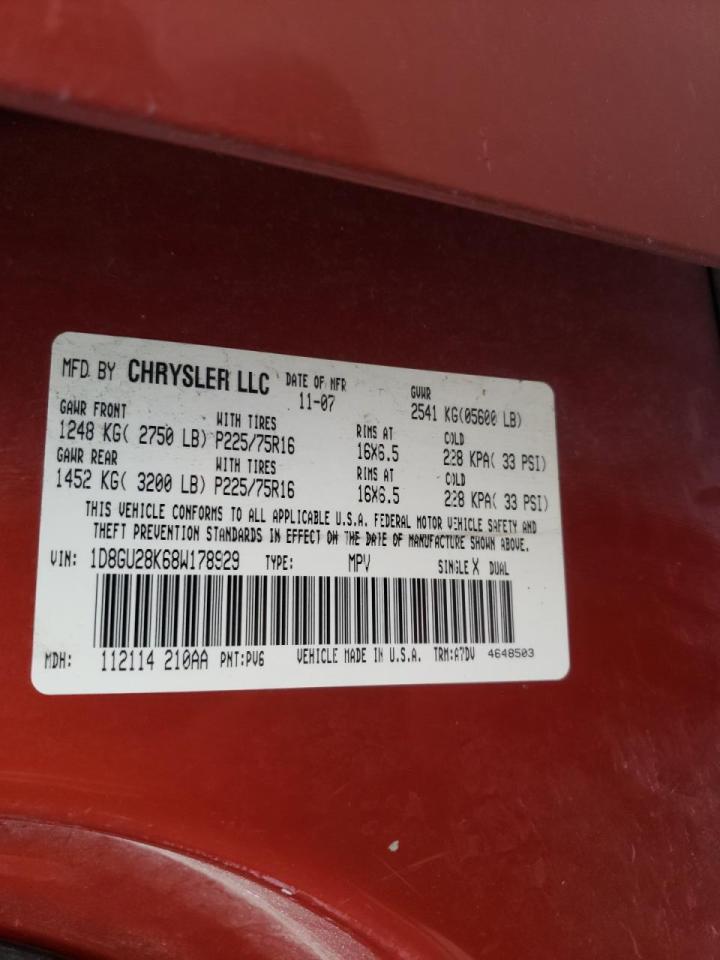 Photo 10 from auction – 2008 DODGE NITRO SXT with VIN 1D8GU28K68W178929