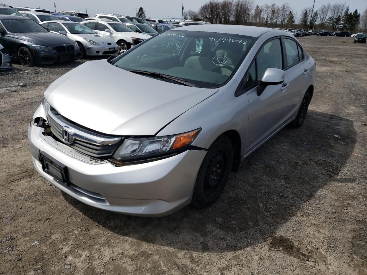 Photo 2 from auction – 2012 HONDA CIVIC LX with VIN 2HGFB2F44CH056681