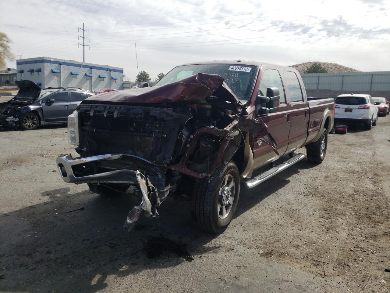 Photo 2 from auction – 2012 FORD F350 SUPER with VIN 1FT8W3BT6CED08288