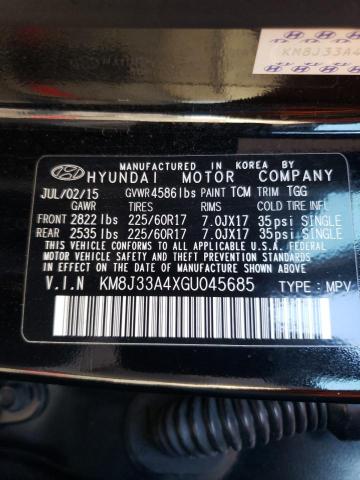 Photo 10 from auction – 2016 HYUNDAI TUCSON LIM with VIN KM8J33A4XGU045685