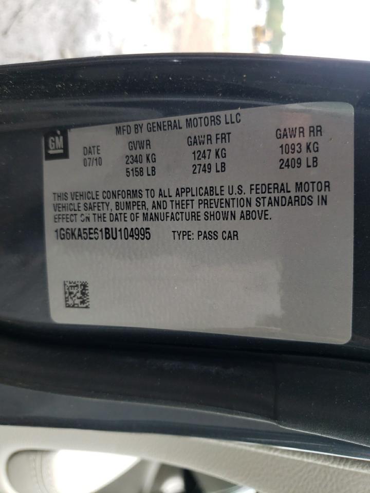 Photo 10 from auction – 2011 CADILLAC DTS with VIN 1G6KA5E61BU104995