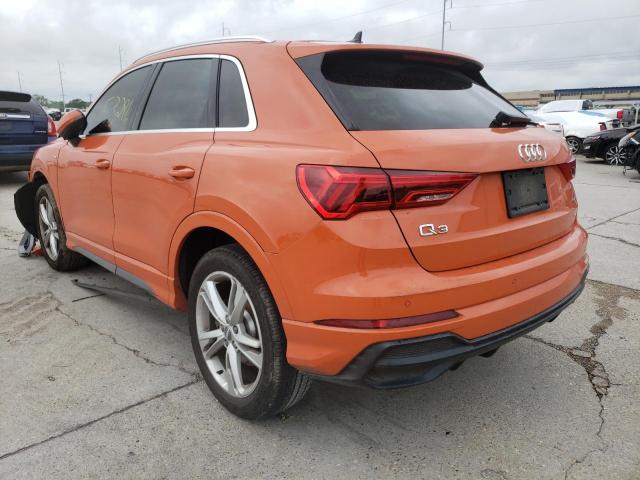 Photo 3 from auction – 2020 AUDI Q3 PREMIUM with VIN WA1DECF38L1076113