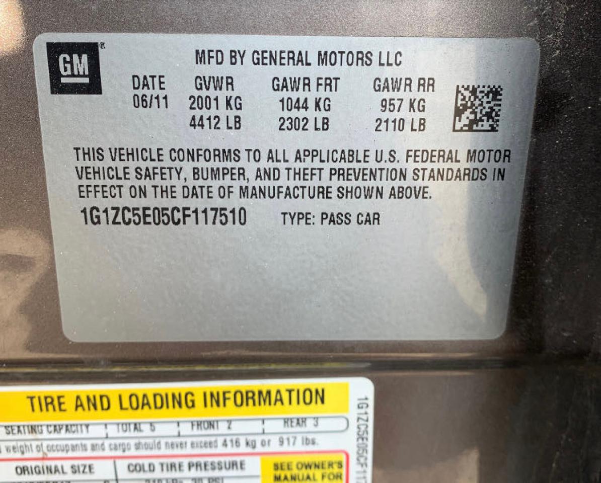Photo 10 from auction – 2012 CHEVROLET MALIBU 1LT with VIN 1G1ZC5E05CF117510
