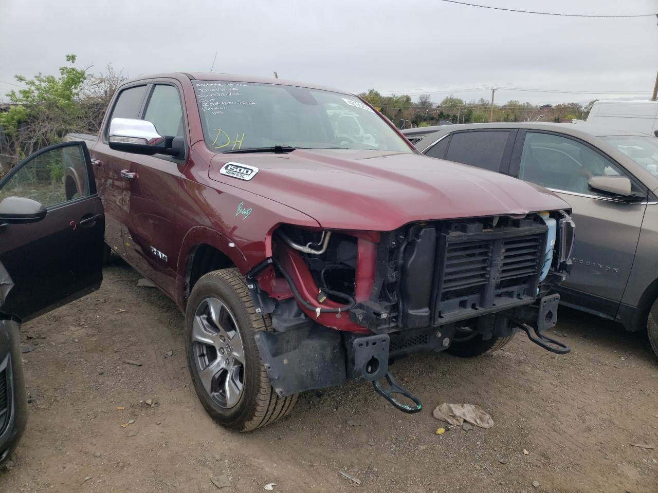 Photo 1 from auction – 2020 RAM 1500 LARAM with VIN 1C6SRFJT8LN116846