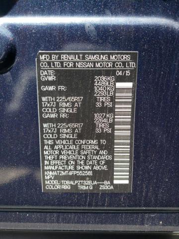 Photo 10 from auction – 2015 NISSAN ROGUE S with VIN KNMAT2MT4FP552581
