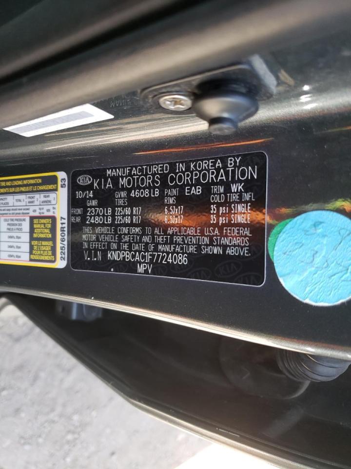 Photo 10 from auction – 2015 KIA SPORTAGE L with VIN KNDPBCAC1F7724086