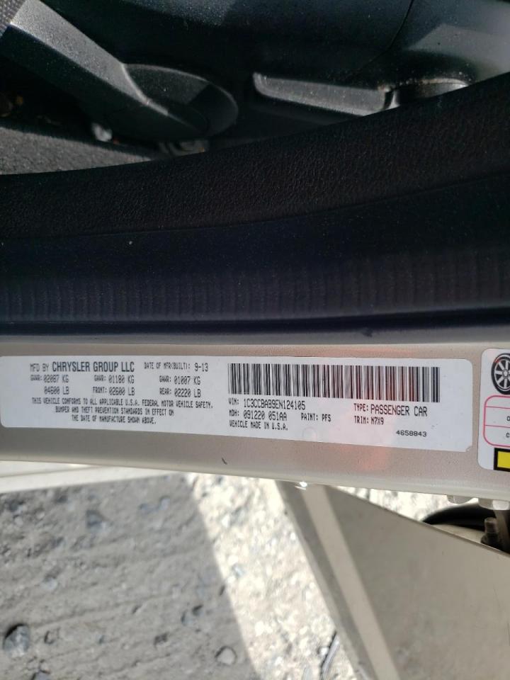 Photo 10 from auction – 2014 CHRYSLER 200 LX with VIN 1C3CCBAB9EN124105