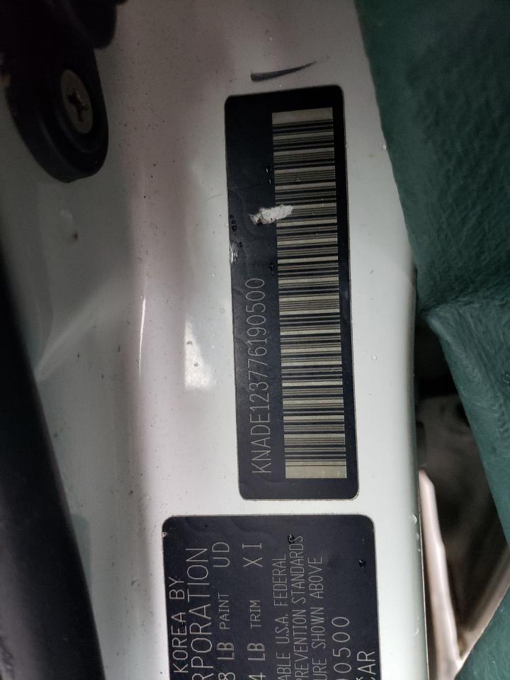 Photo 10 from auction – 2007 KIA RIO BASE with VIN KNADE123776190500