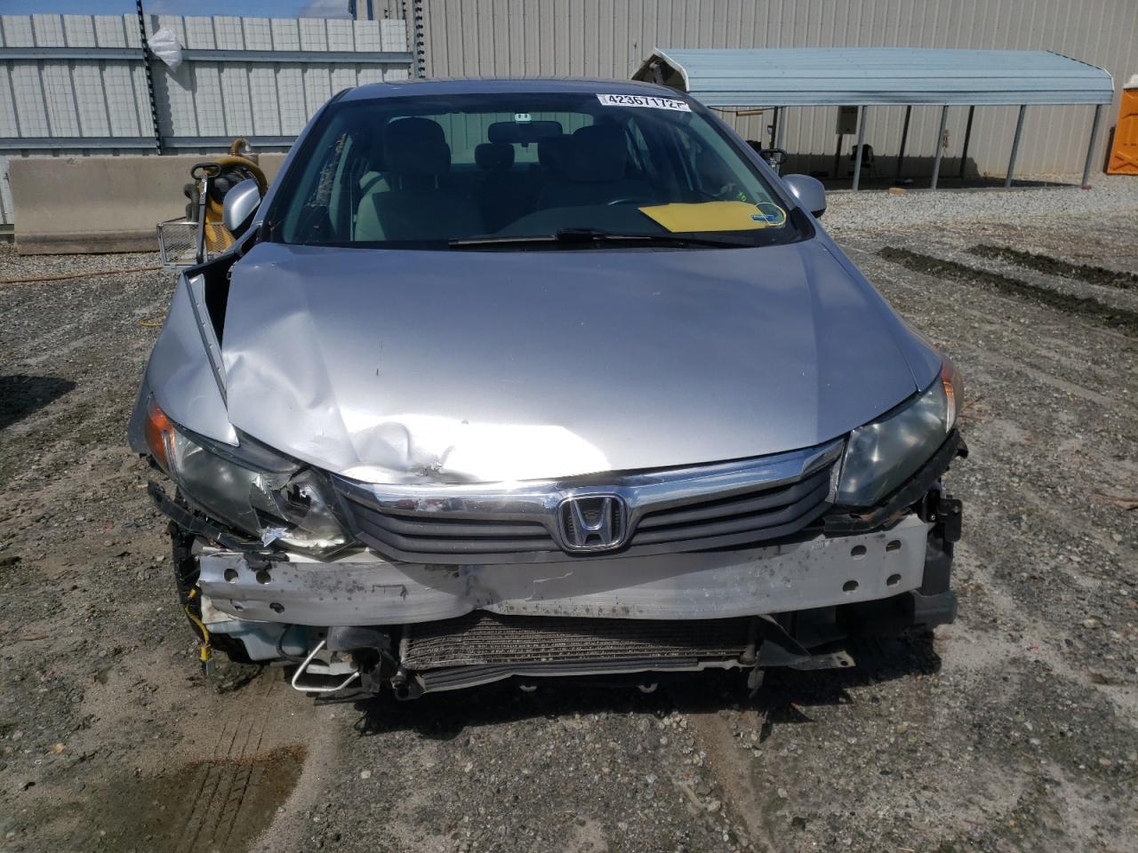 Photo 9 from auction – 2012 HONDA CIVIC LX with VIN 19XFB2F58CE093218
