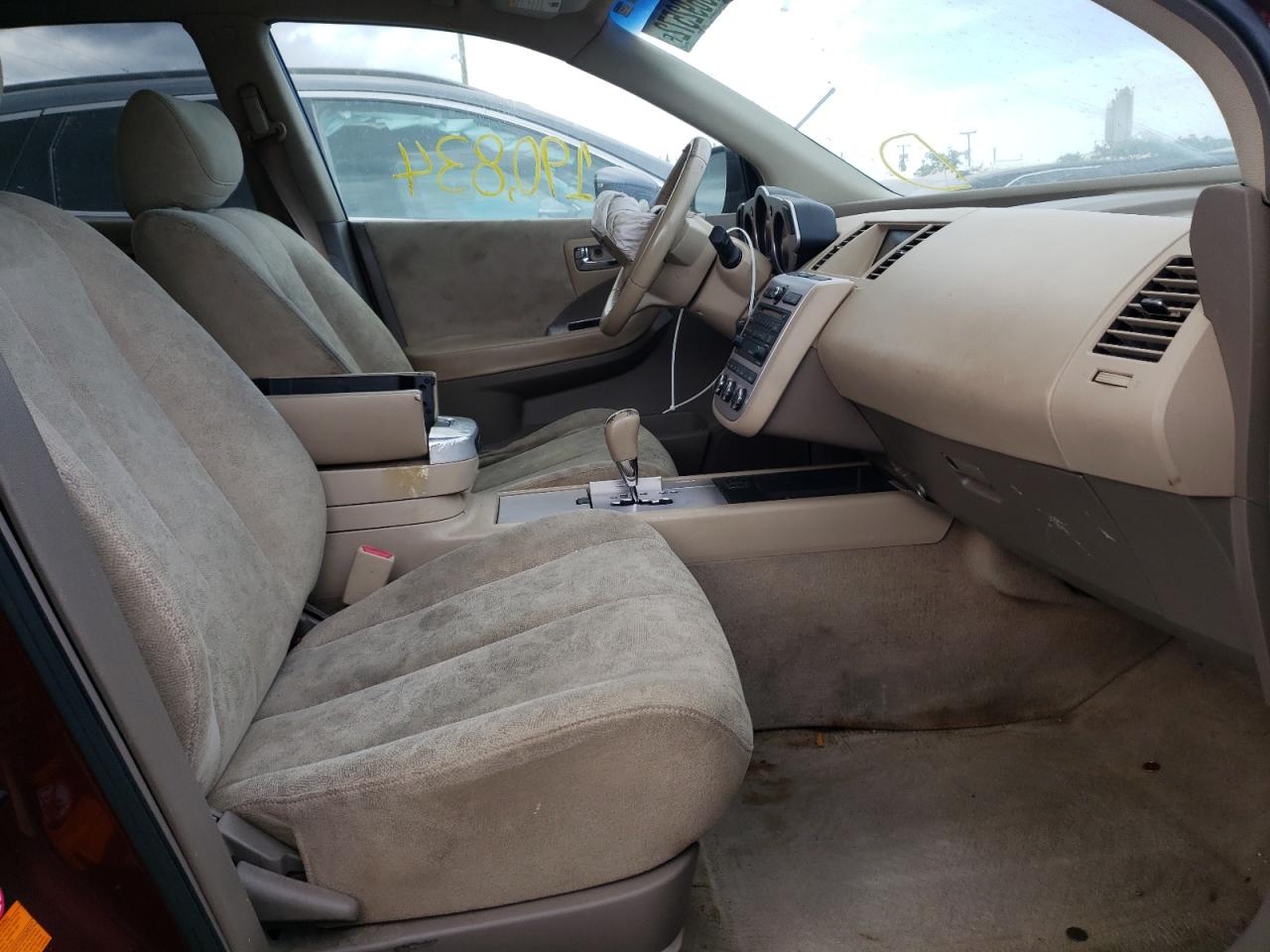 Photo 5 from auction – 2007 NISSAN MURANO SL with VIN JN8AZ08T77W532141