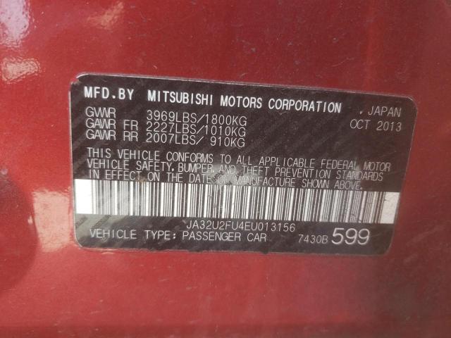 Photo 10 from auction – 2014 MITSUBISHI LANCER ES/ with VIN JA32U2FU4EU013156