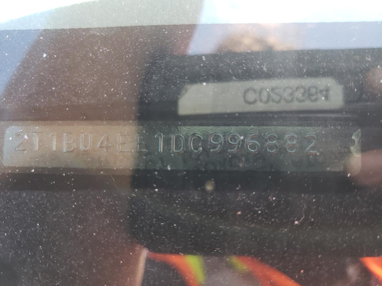 Photo 10 from auction – 2013 TOYOTA COROLLA BA with VIN 2T1BU4EE1DC996882